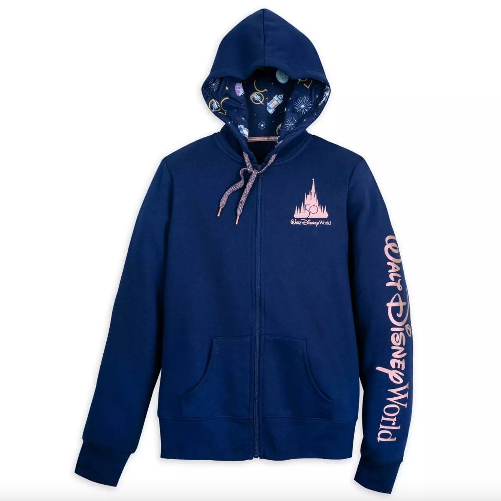 Walt Disney World 50th Anniversary Zip Up Hoodie